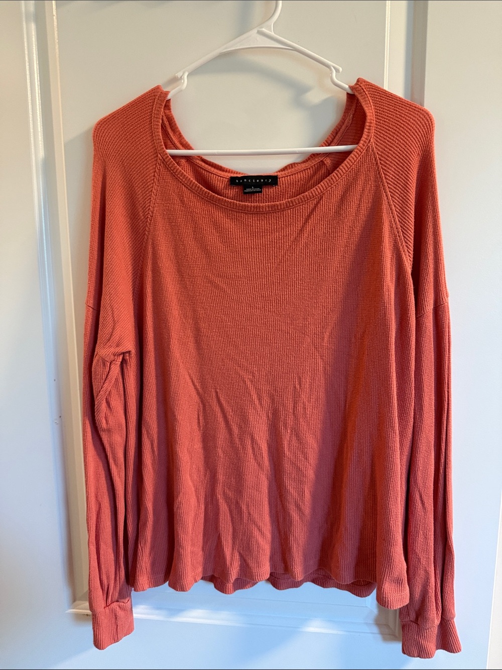 🥳 5 for $25 BUNDLE Sanctuary Coral Waffle Knit Long-Sleeve Top